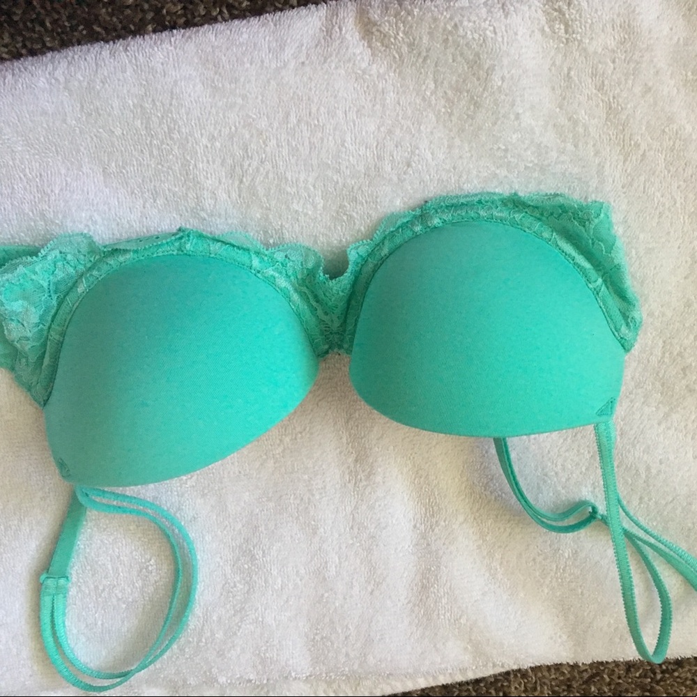 Mint green bra