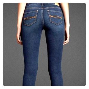 {Abercrombie & Fitch} Skinny Blue Jeans Brett A&F