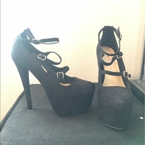 Black high heels