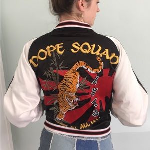 Satin bomber jacket
