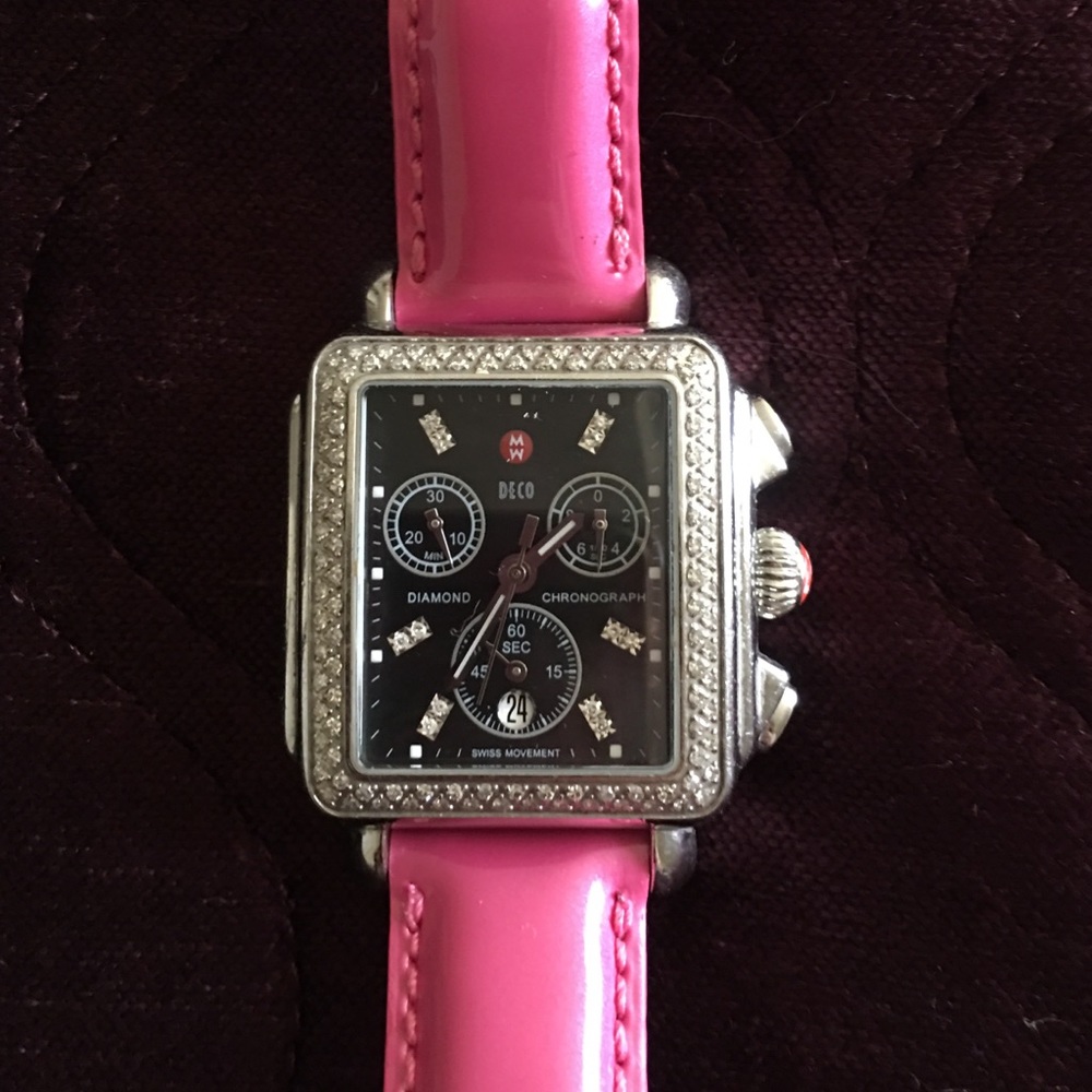 Michele Diamond encrusted Watch