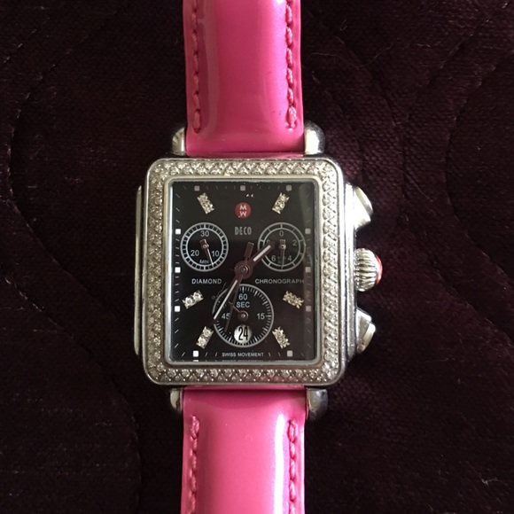 Michele Diamond encrusted Watch