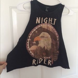 Night Rider crop top