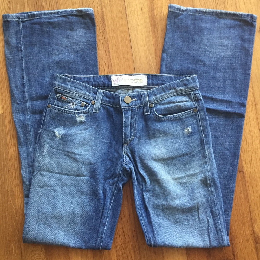Joe's Jeans rainbow crystal blue denim jeans 26