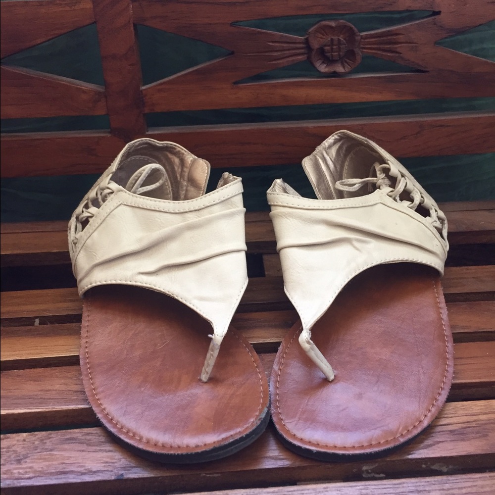 Last chance to buy!!! Cream sandals