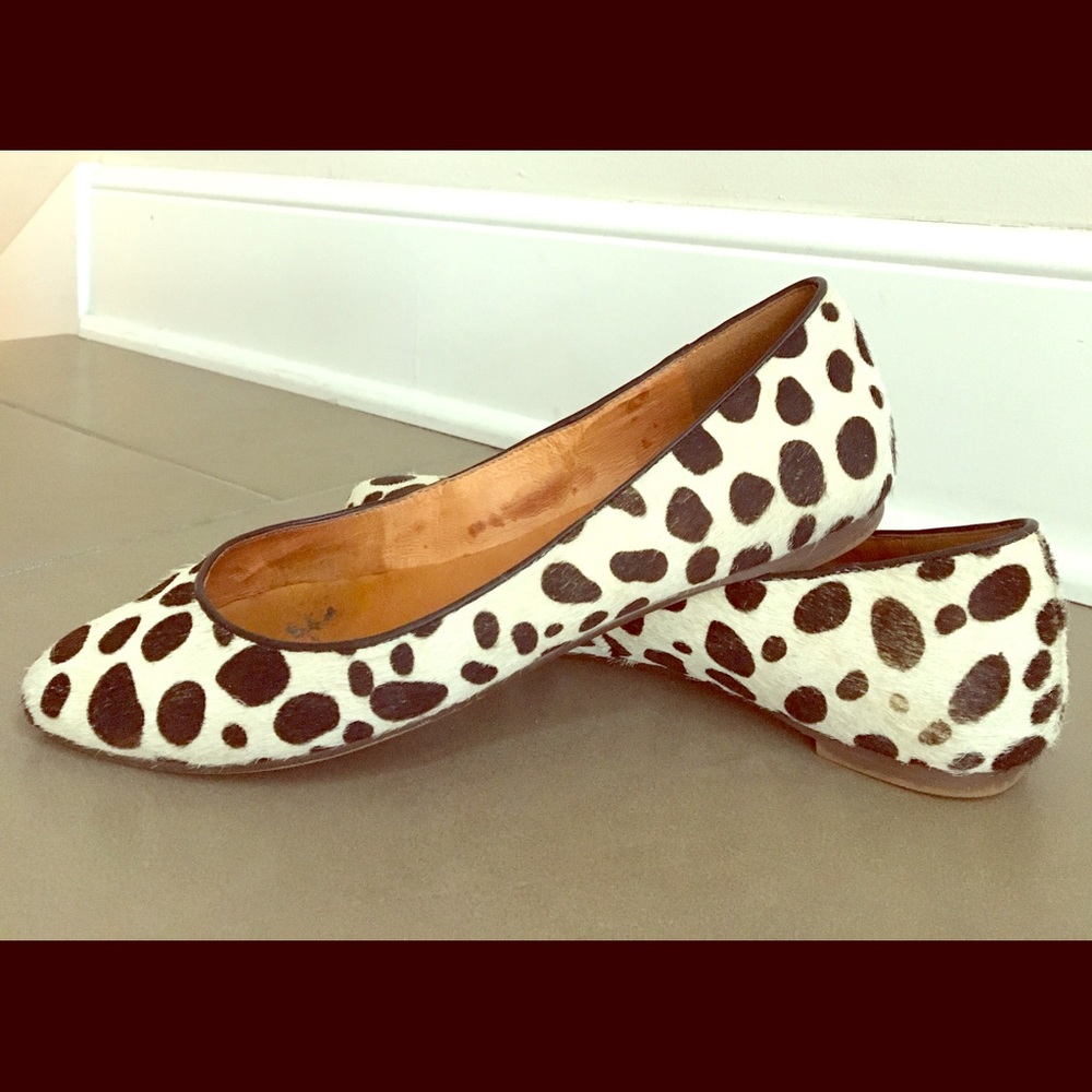 Madewell Calf Hair Animal Print Ballet