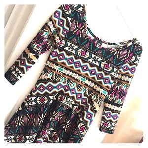 Colorful tribal print tunic