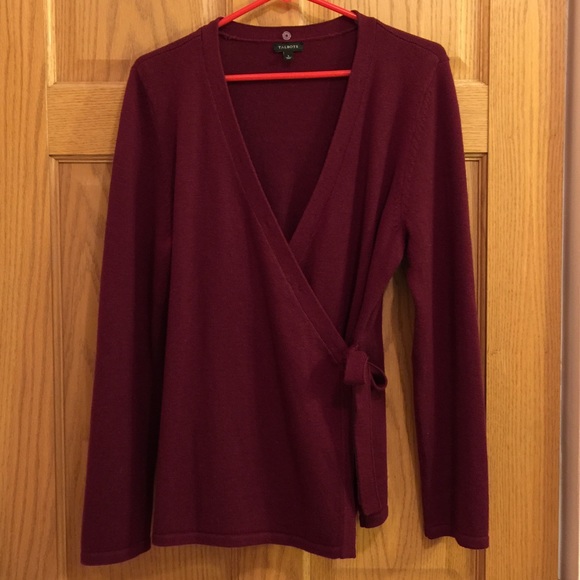 Women's Talbots burgundy sweater - Picture 2 of 8