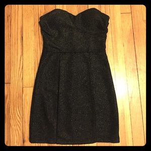 Black with gold sparkle mini dress