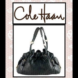 Cole Haan Village Weave Bucket Tote.