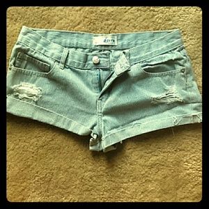 Denim shorts