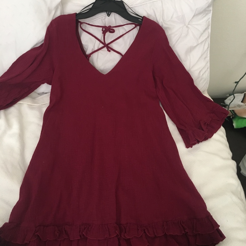 Maroon dress
