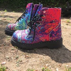 RESERVED TUK Anarchic Paint Boots US 7•UK 5•EU 38