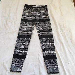 Tribal leggings; American Apparel