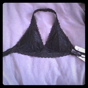 Hollister Lace Halter Bralette With Removable Pads