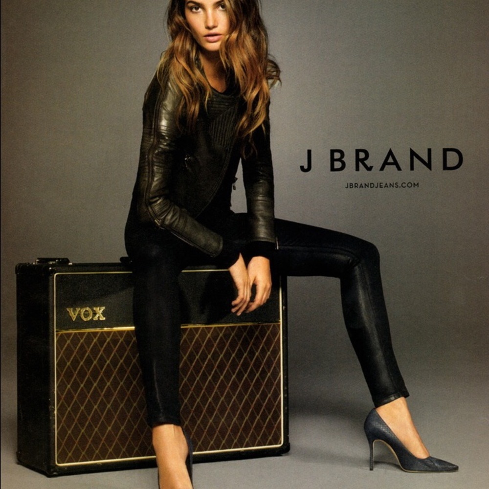 J. Brand stretch 100% leather Edita leggings