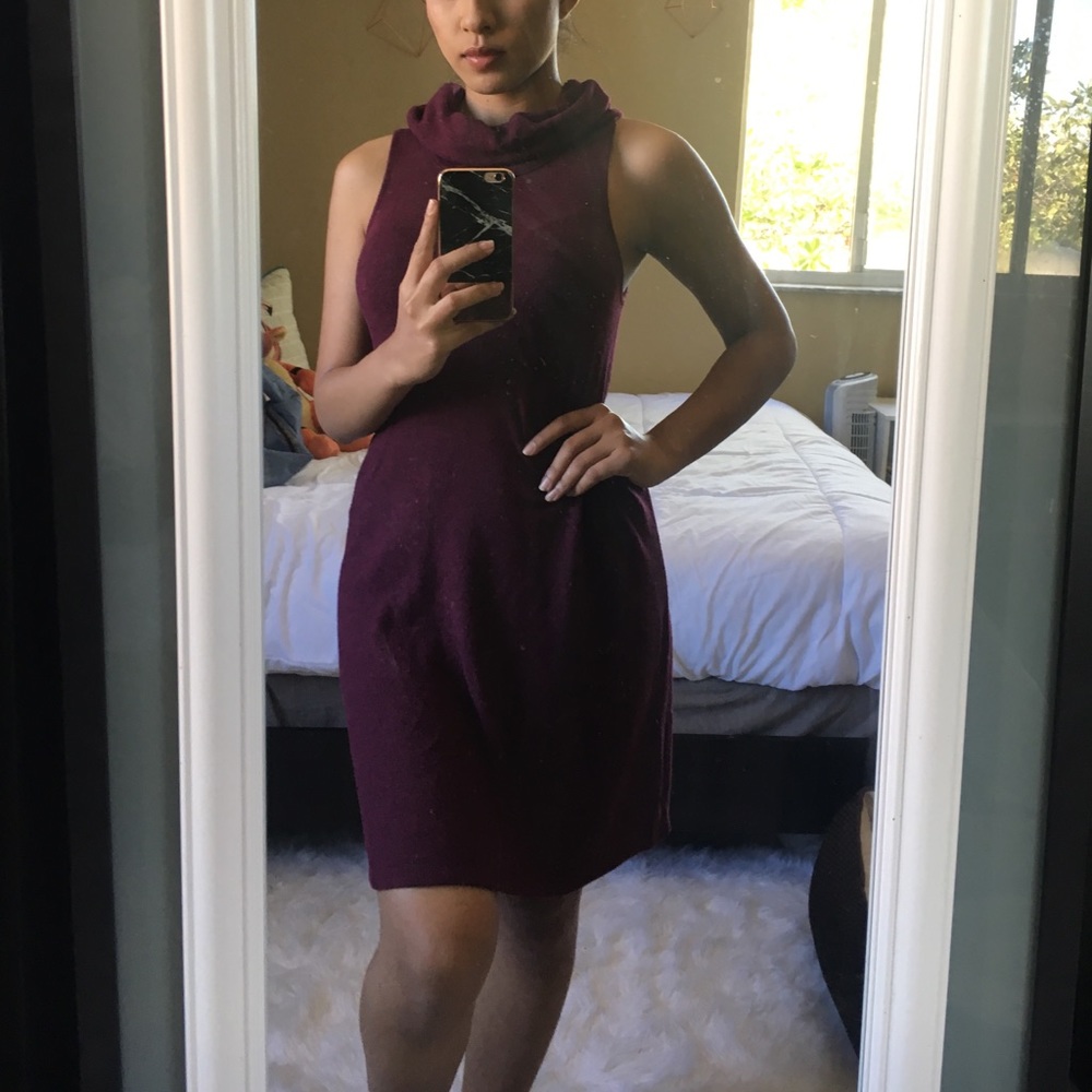 Mock neck dress