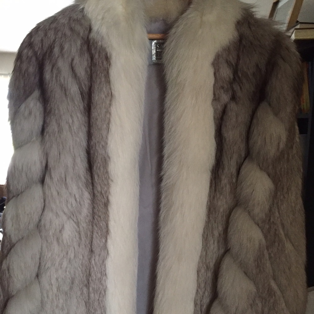 Fox fur coat