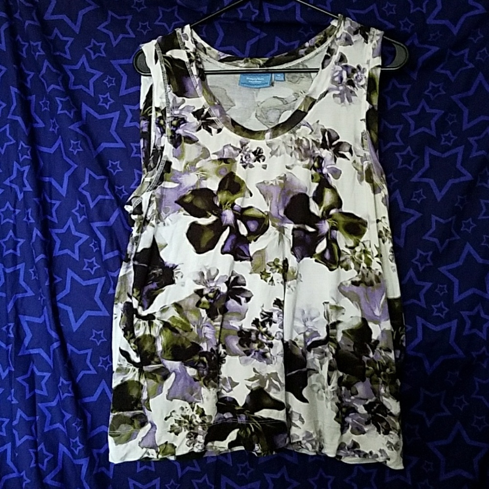 Vera Wang sleeveless top sz Xl