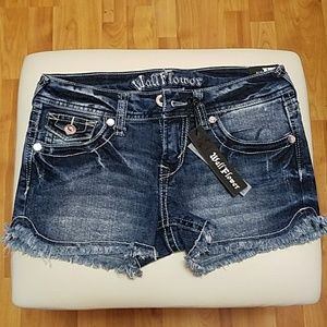 Denim shorts