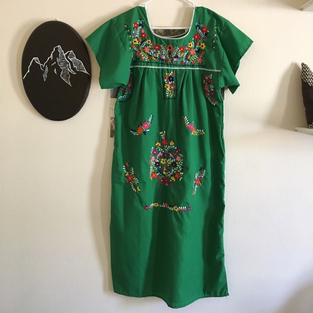 Mexican embroidered dress