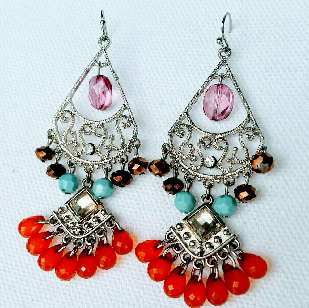 Chandelier earring, french hooks