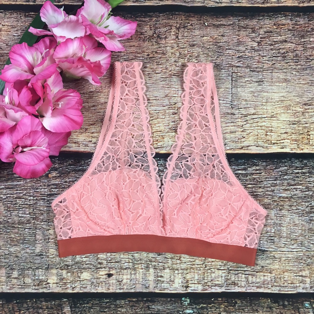 Aerie Pink Lace Bralette