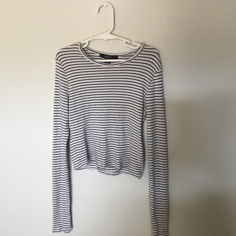 Black&White Striped Long Sleeve