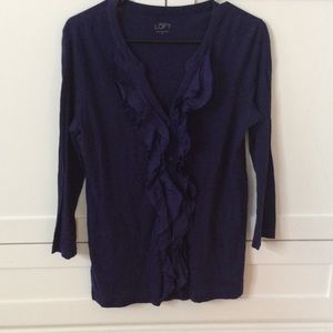 Purple Ruffled Top