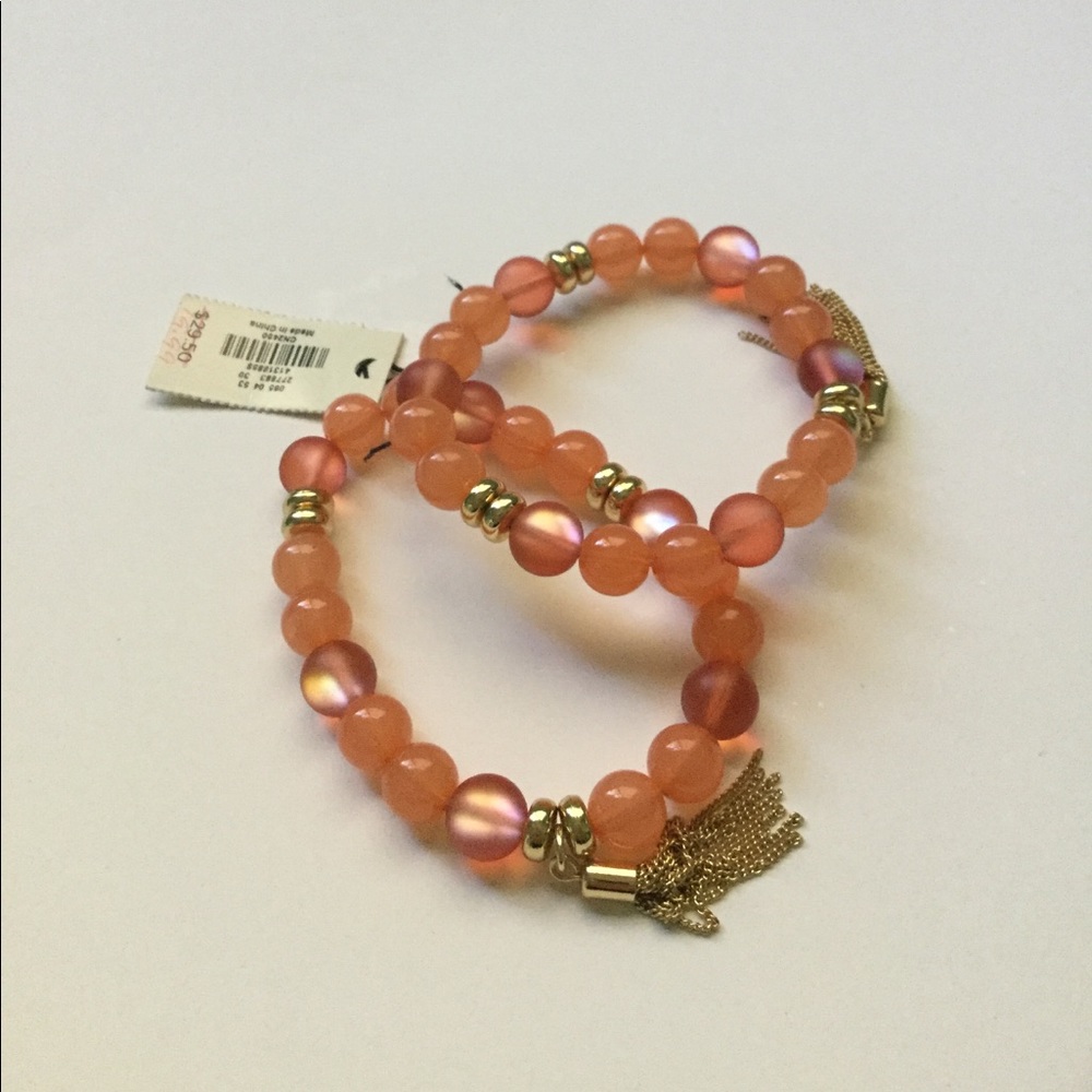 Talbots orange bracelets