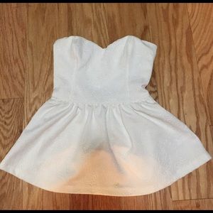 Urban Outfitters white peplum top