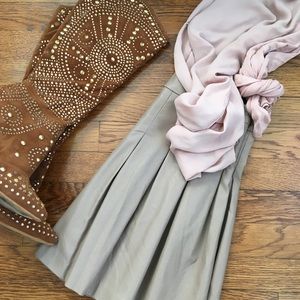 Faux leather pleated mini skirt Sz Small