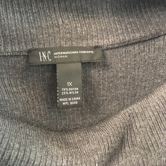 I N C short sleeve cowl neck sweater. - Picture 3 of 3