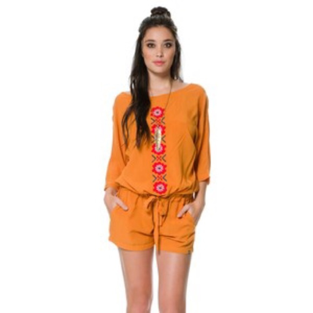 Yellow Boho Romper