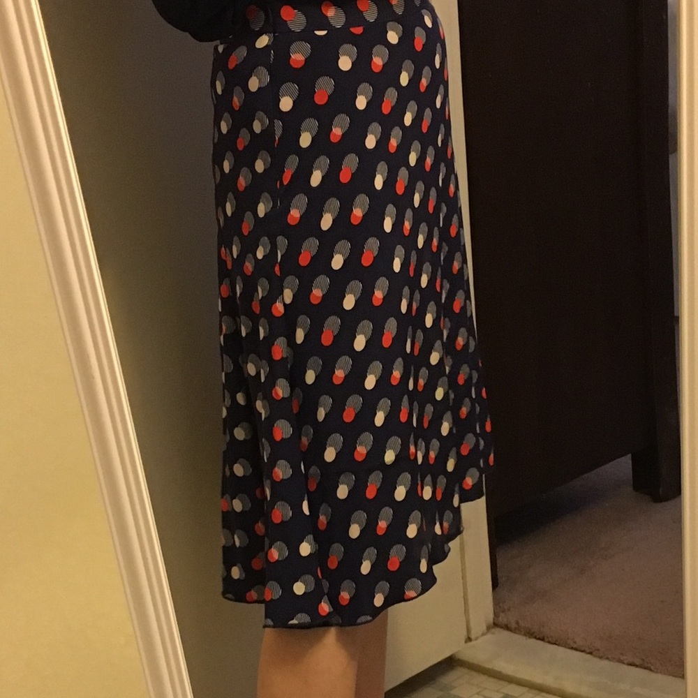 Kate spade 100% silk Holland skirt size 2