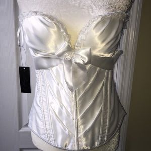 Beautiful With Lace & Silk Women's Corset Size L