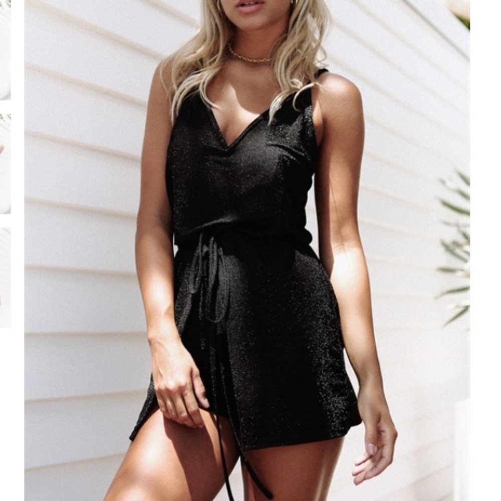 NEW: SABOSKIRT CAVIAR SPECK PLAYSUIT