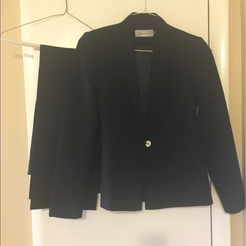 Black Calvin Klein Pant Suit