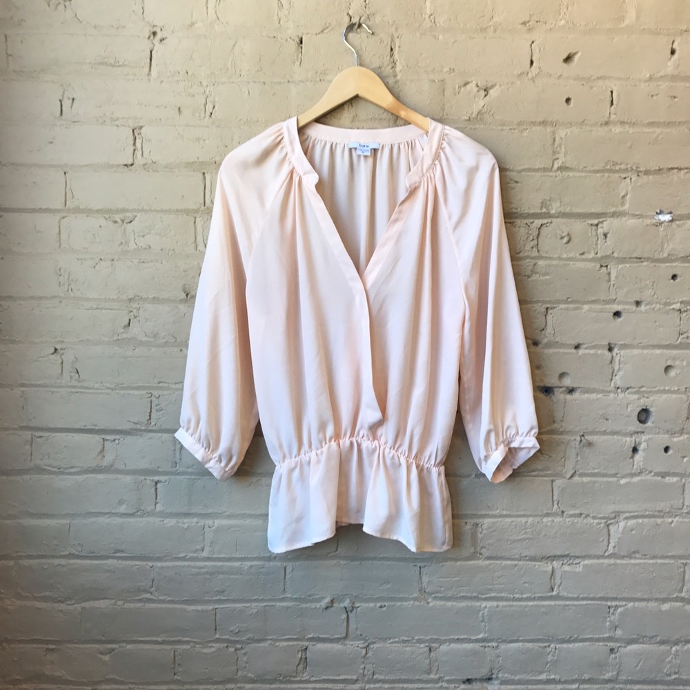 Bar III blush blouse size M