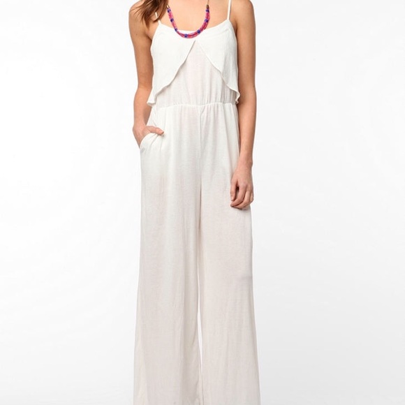 urban outfitters white jumpsuit