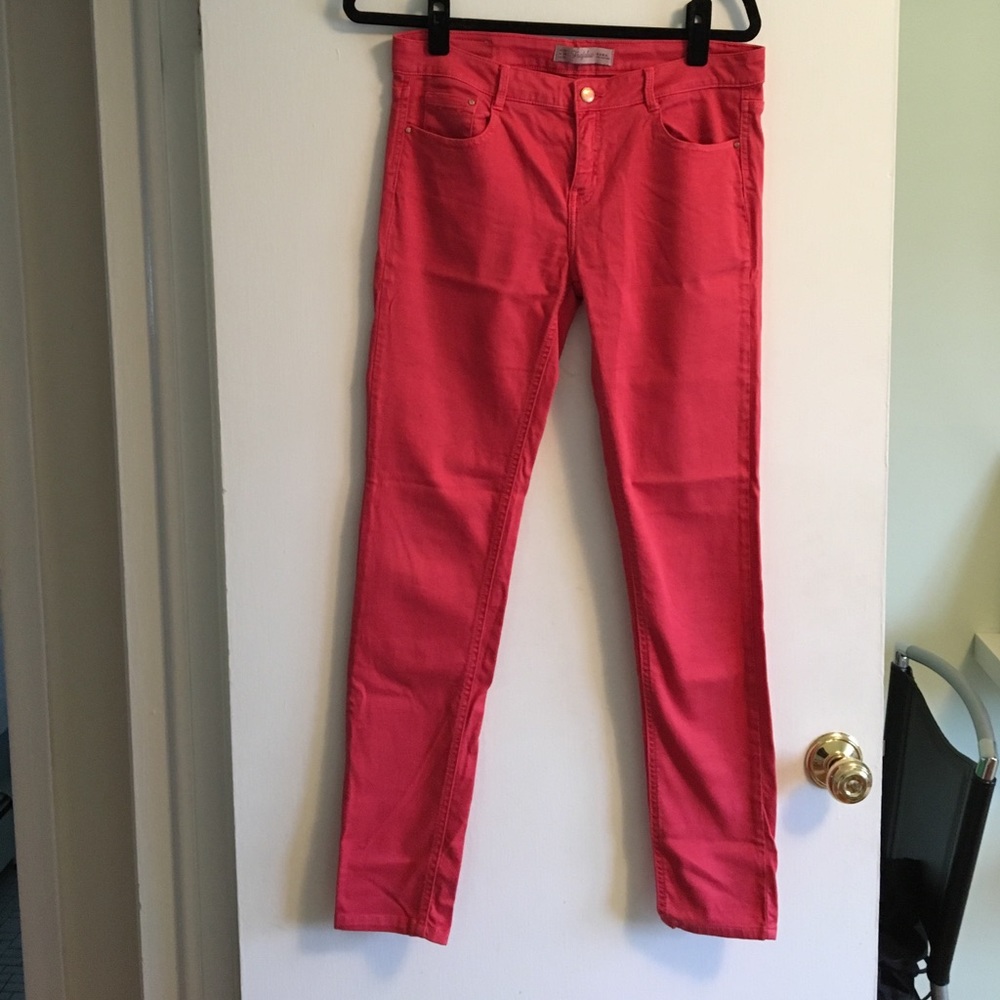 Zara red jeans