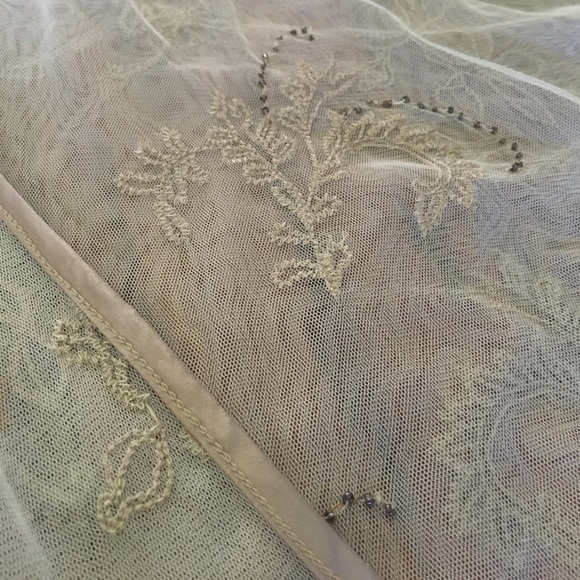 Sheer Beige/Tan Kimono - Picture 2 of 3