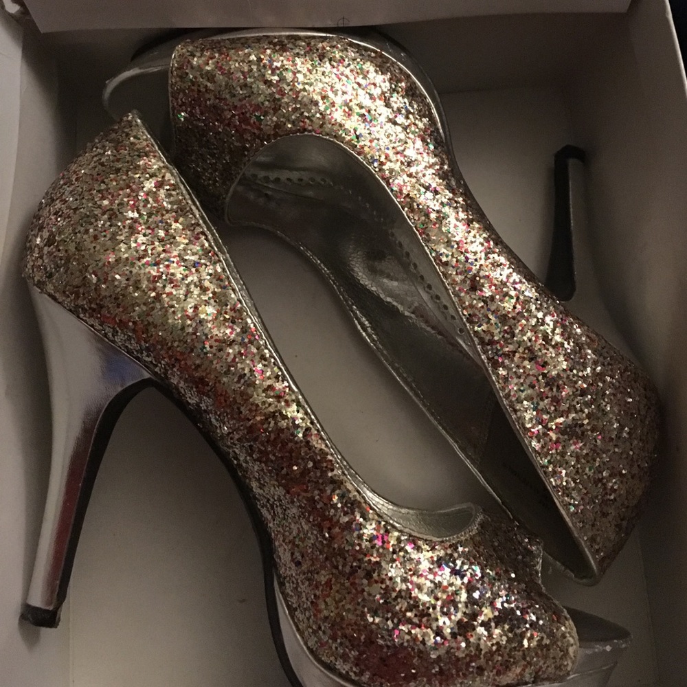 Glittery heels