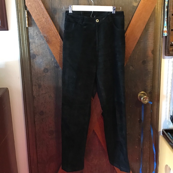 Black leather pants - Picture 1 of 3