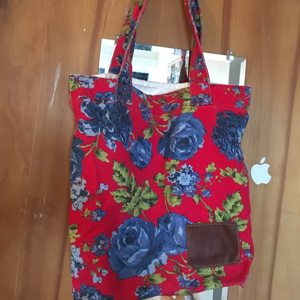 Abercrombie and Fitch floral tote bag