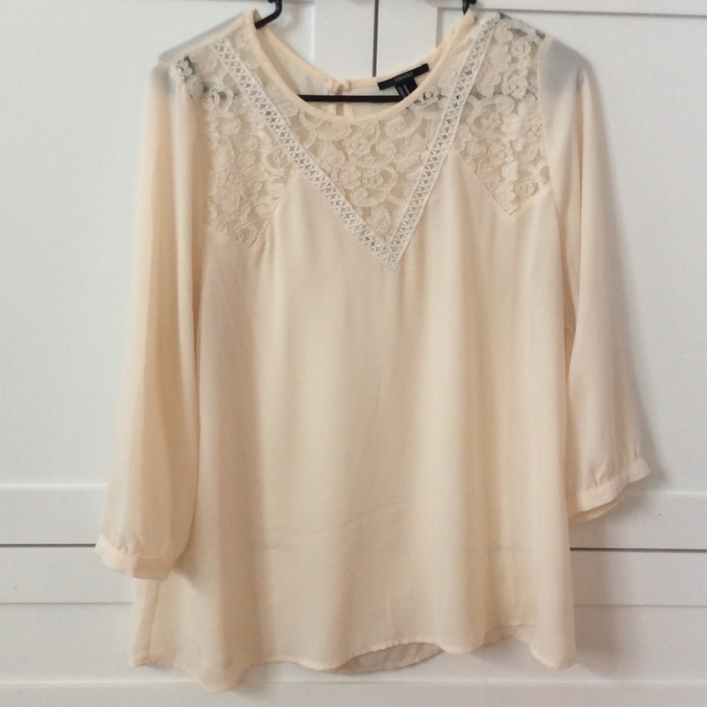 Cream blouse