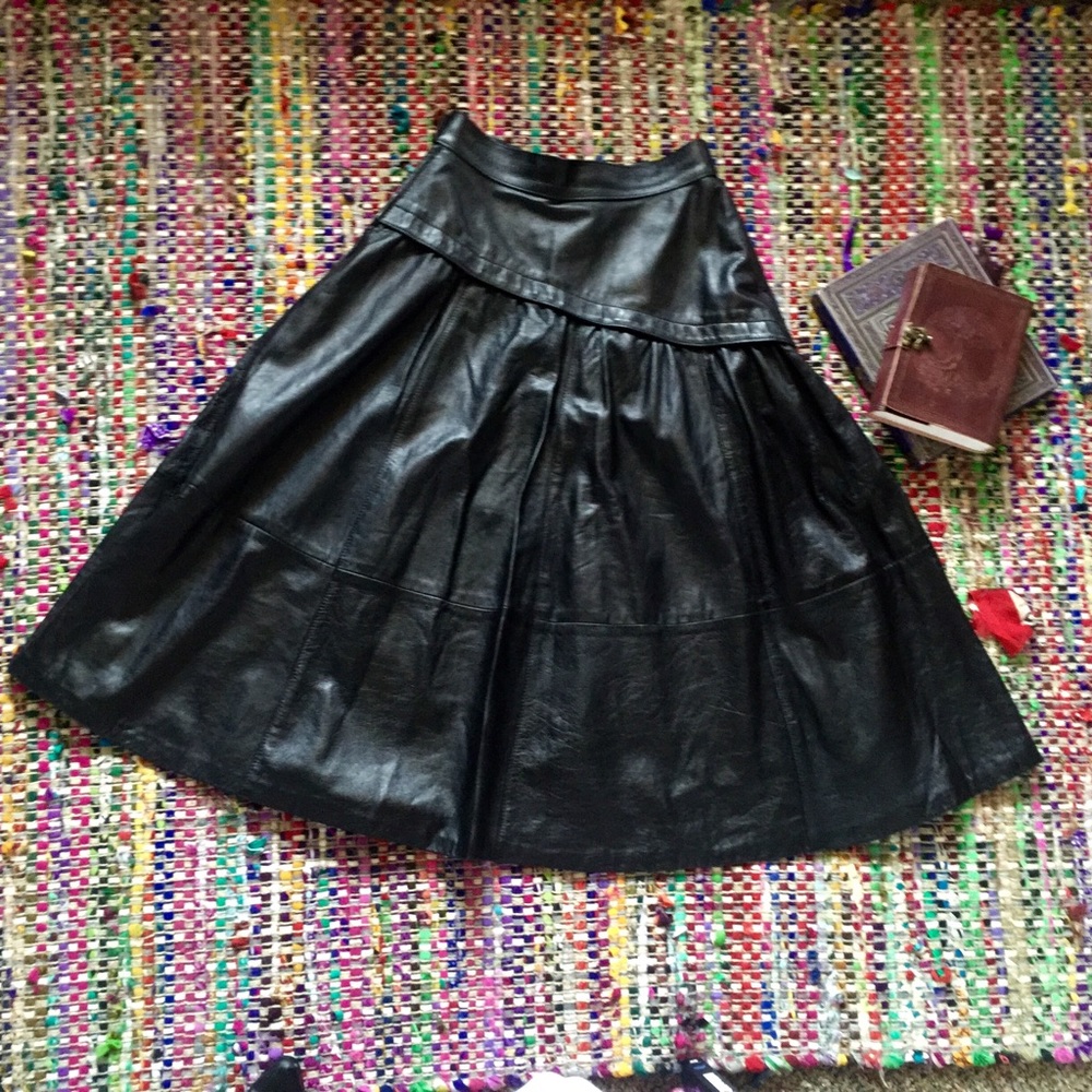Leather Gypsy Skirt