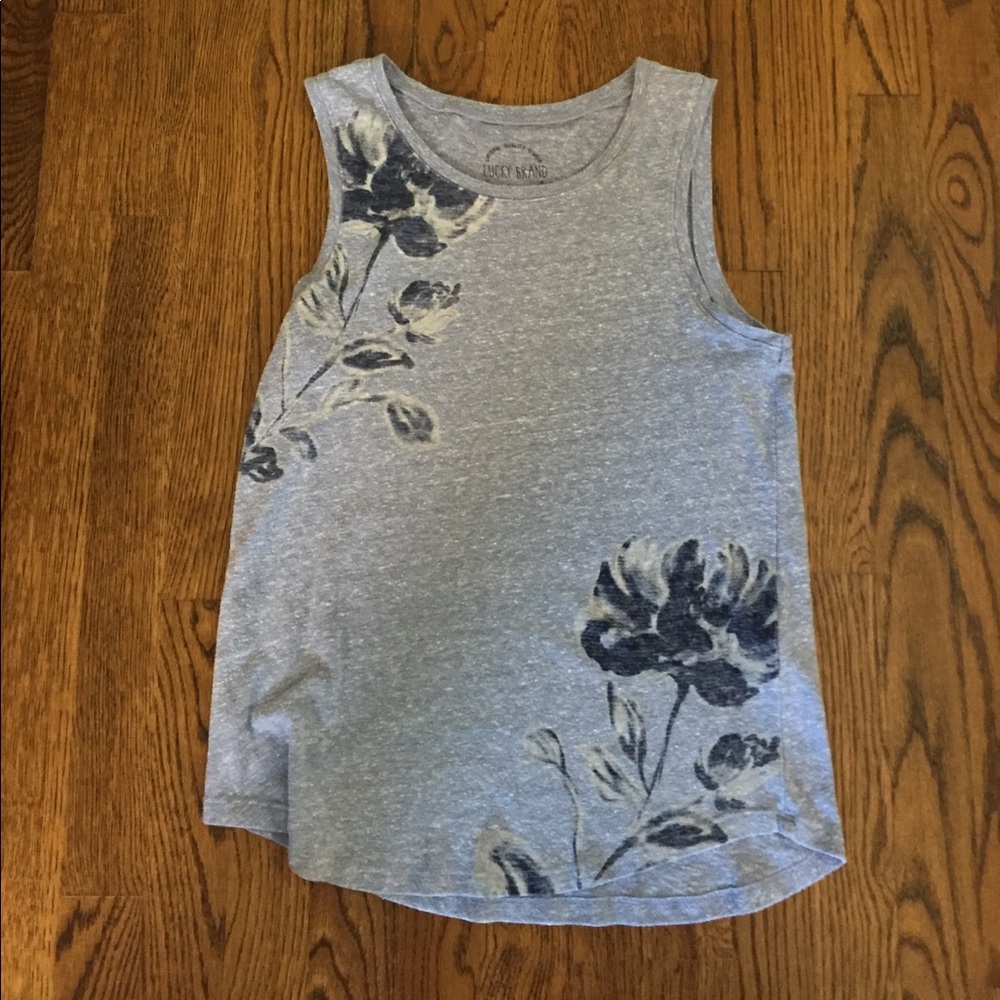 Lucky Brand Floral Tee Tank