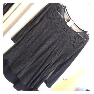 Charcoal hi lo sweater