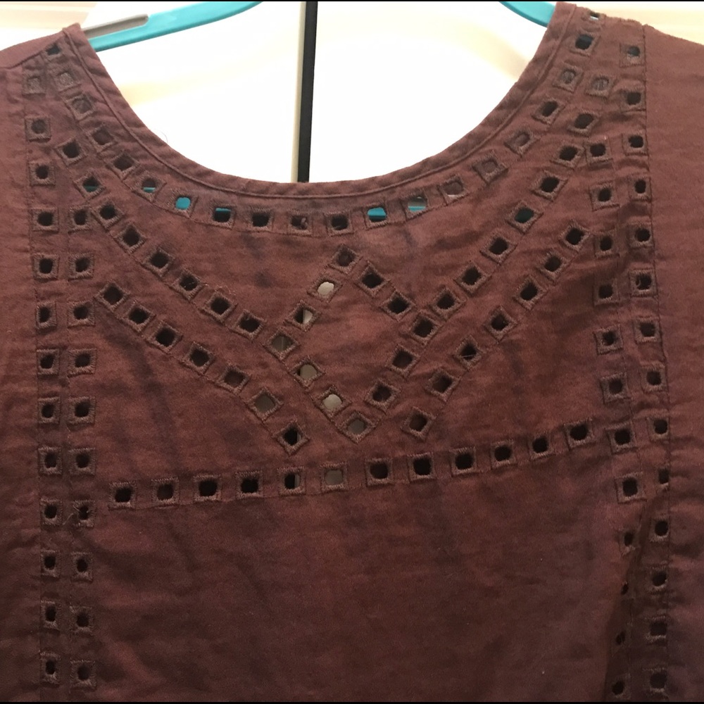 Shirt with cut out design